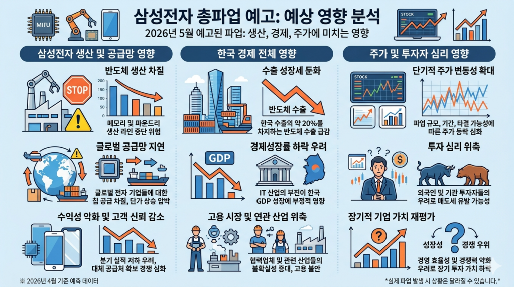 삼성전자 총파업 영향 이미지