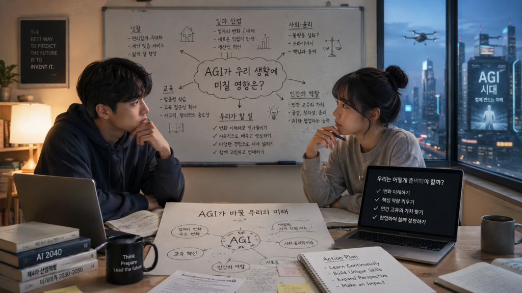 AI AGI 시대 자산관리 미래 영향 준비 대응전략 이미지