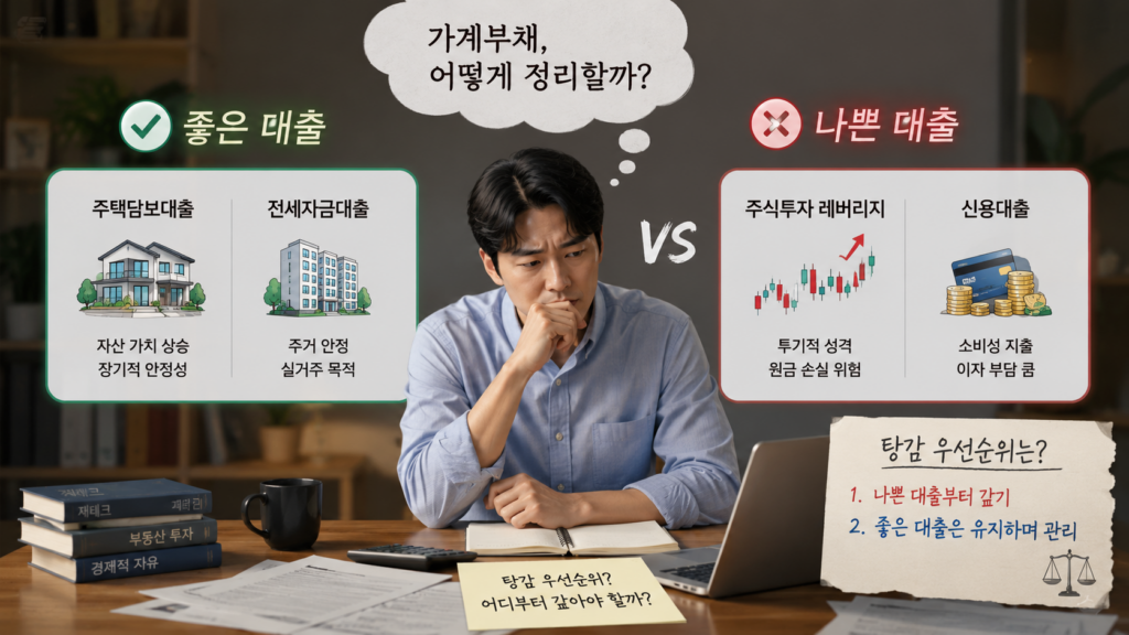 가계부채 탕감 우선순위 주택담보대출 전세자금대출 레버리지 활용
