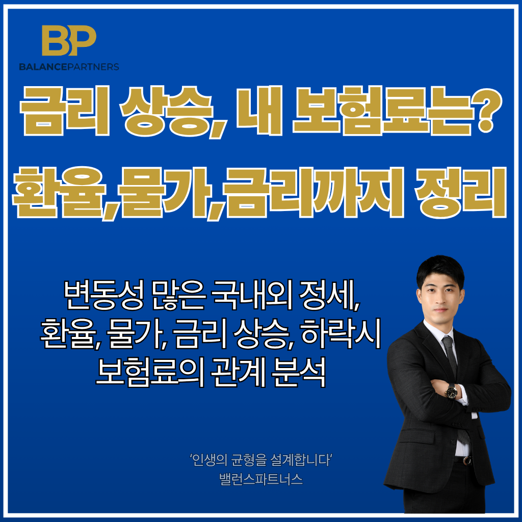 환율,금리,물가 영향, 보험료 관계