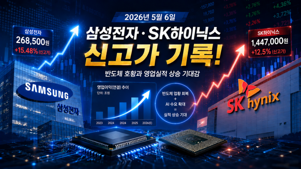 삼성전자,SK하이닉스 역사적 신고가 이미지