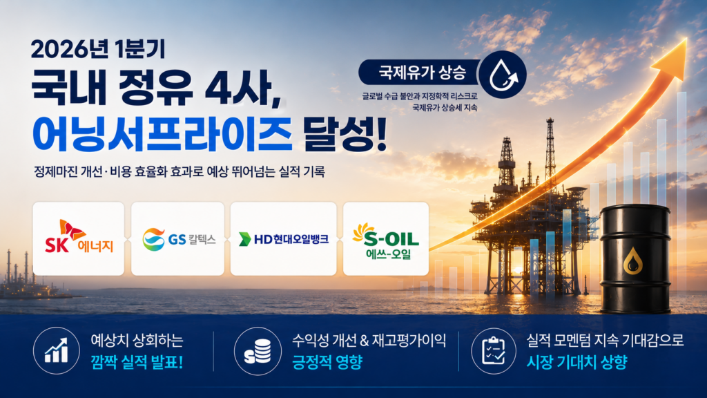 국제유가 상승, 정유주 주가 분석 및 전망