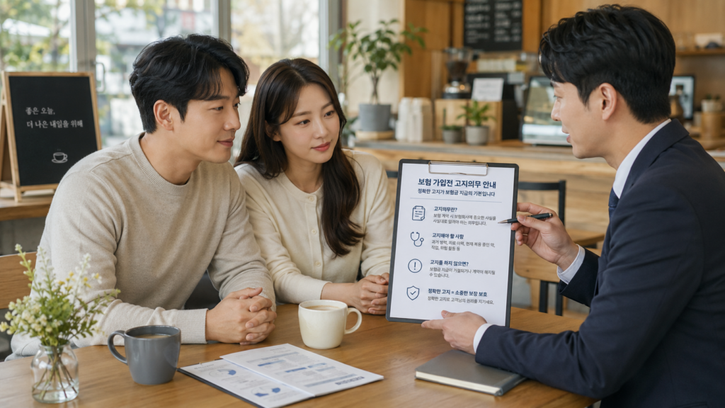 보험 가입전, 고지의무 3개월, 1년, 5년