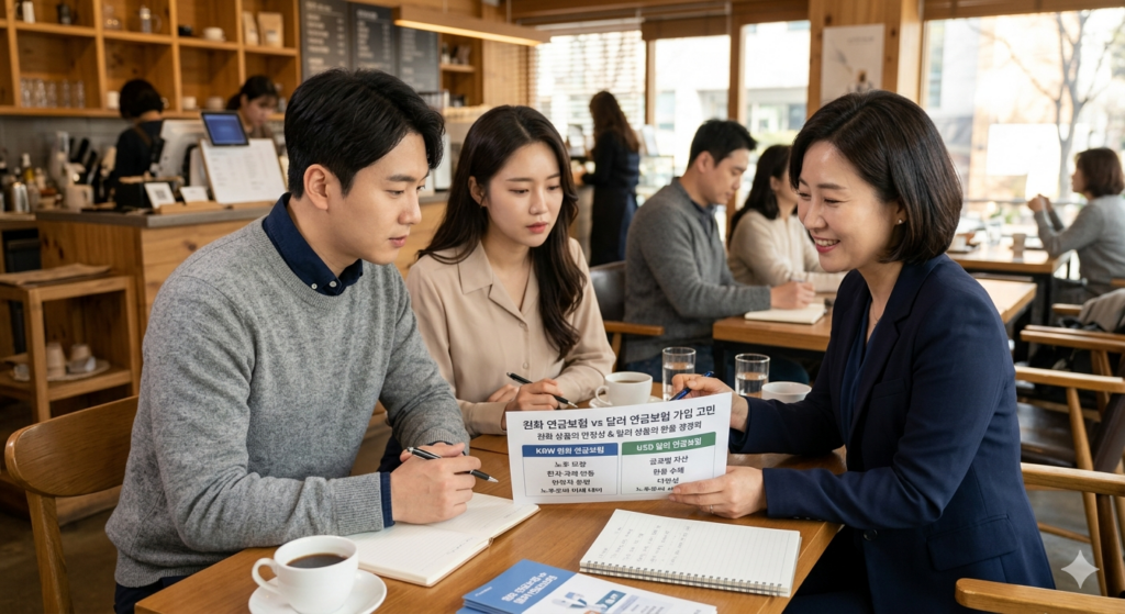 원화, 달러, 연금보험, 종신보험, 장단점, 비교, 특징